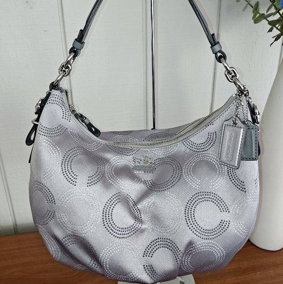 Coach Handbags - Beautiful Silver Coach bag